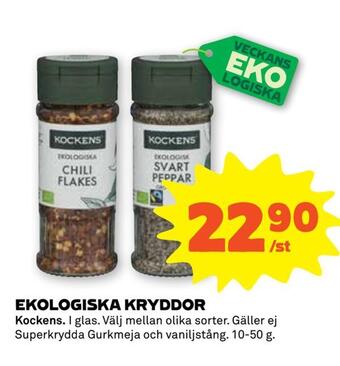 Stora Coop Ekologiska kryddor erbjuda