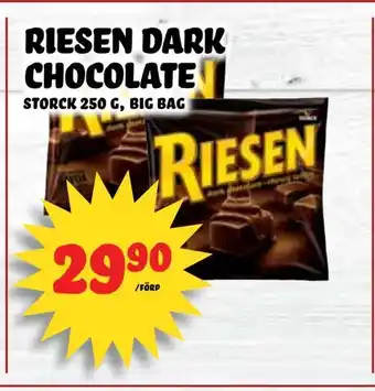 Nelins Riesen dark chocolate erbjuda