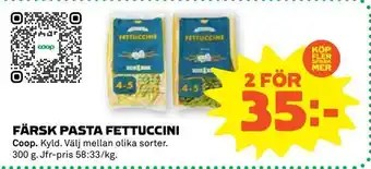 Stora Coop Färsk pasta fettuccini erbjuda