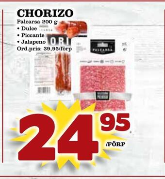 Supergrossen Chorizo erbjuda