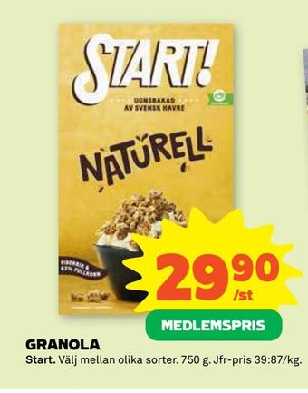 Stora Coop Granola erbjuda