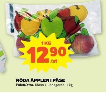 Stora Coop Röda äpplen i påse erbjuda