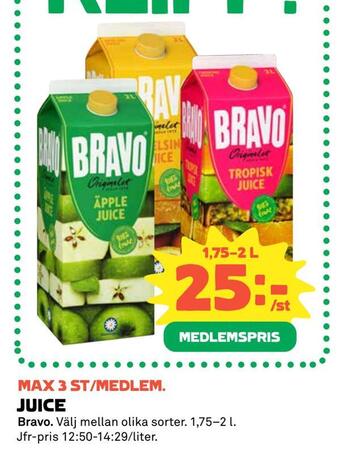 Coop Juice erbjuda