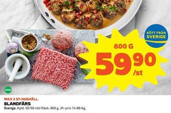 Coop Blandfärs erbjuda