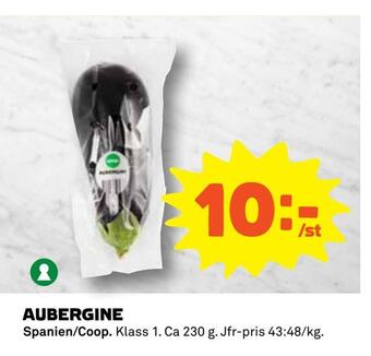 Coop Aubergine erbjuda
