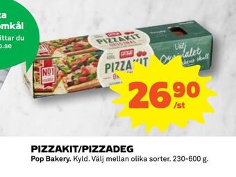 Coop Pizzakit/pizzadeg erbjuda