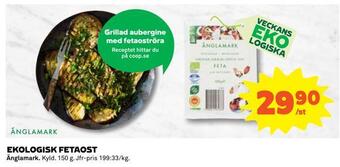 Coop Ekologisk fetaost erbjuda