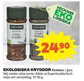 Coop Ekologiska kryddor erbjuda