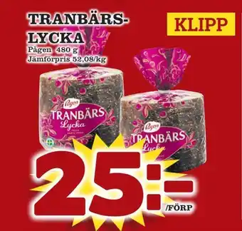 minmatbutik Tranbärslycka erbjuda