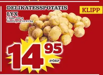 minmatbutik Delikatesspotatis lyx erbjuda