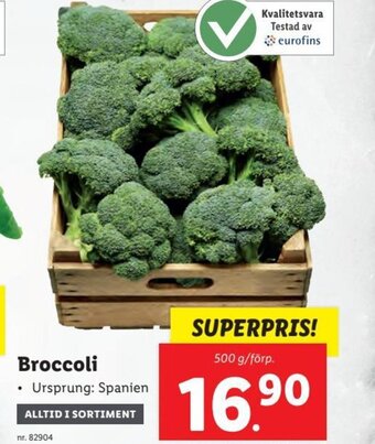 Lidl Broccoli erbjuda