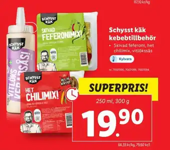 Lidl Schysst Käk Kebabtillbehör erbjuda