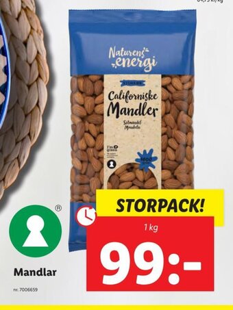Lidl Mandlar erbjuda