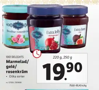 Lidl Marmelad/ Gelé/ Rosenkräm erbjuda
