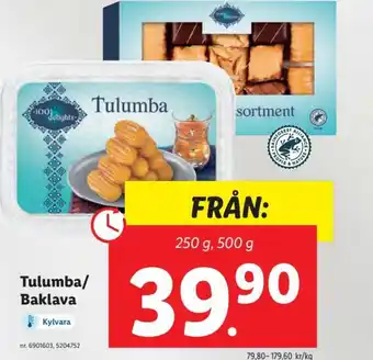 Lidl Tulumba/ Baklava erbjuda
