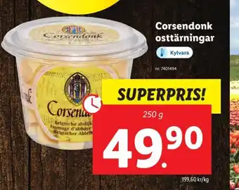 Corsendonk Osttärningar