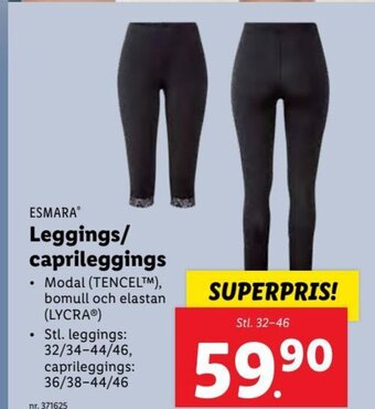 Lidl Leggings/ Caprileggings erbjuda