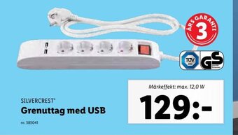 Lidl Grenuttag Med USB erbjuda