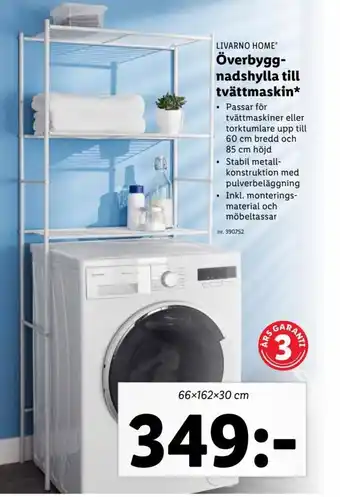 Lidl Överbyggnadshylla Till Tvättmaskin erbjuda