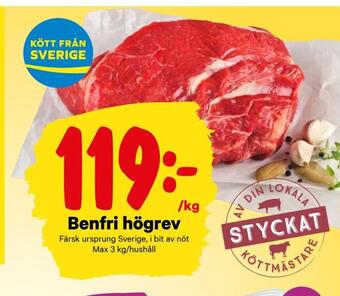 City Gross Benfri högrev erbjuda