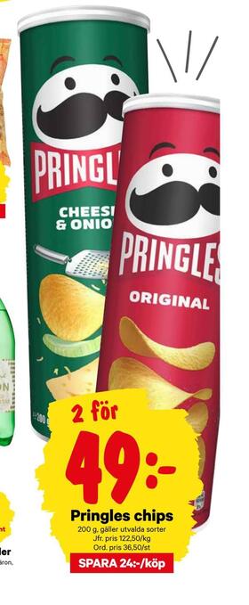 City Gross Pringles chips erbjuda