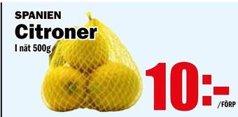 Matdax Citroner erbjuda