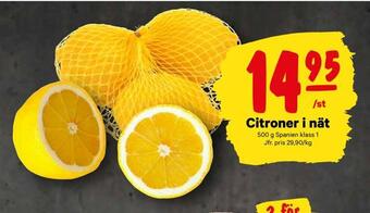 City Gross Citroner i nät erbjuda