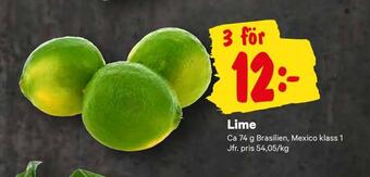 City Gross Lime erbjuda