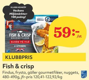 Hemköp Fish & crisp erbjuda