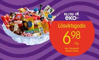 EKO Lösviktsgodis erbjuda