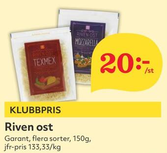 Hemköp Riven ost erbjuda