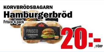 Matdax Hamburgerbröd erbjuda