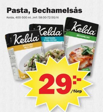 Pekås Pasta, bechamelsås erbjuda