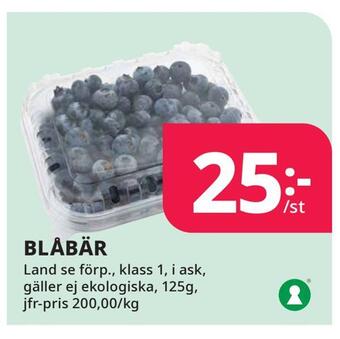 Tempo Blåbär erbjuda