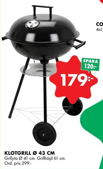ÖoB Klotgrill ø 43 cm erbjuda