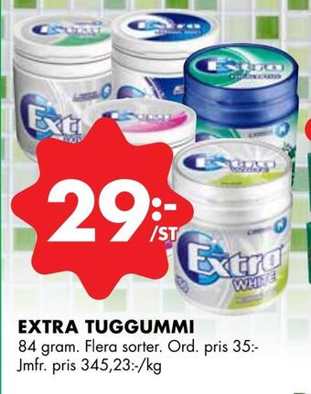 ÖoB Extra tuggummi erbjuda