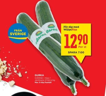 Willys Gurka erbjuda