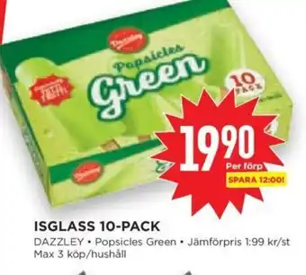 Willys Isglass 10-Pack Dazzley erbjuda