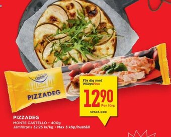 Willys Pizzadeg erbjuda