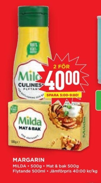 Willys Milda Margarin erbjuda