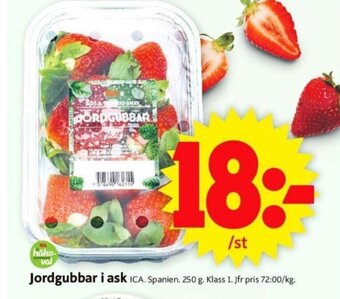 ICA Supermarket Jordgubbar i Ask erbjuda