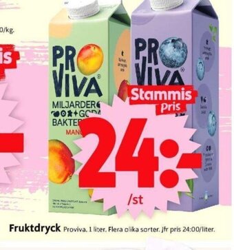 ICA Supermarket Fruktdryck Proviva erbjuda