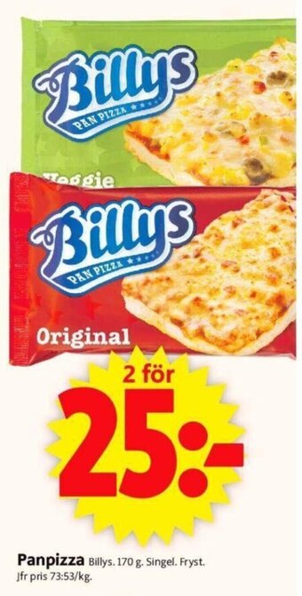 ICA Supermarket Panpizza Billys erbjuda