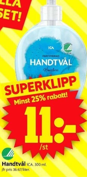 ICA Supermarket Handtvål Ica erbjuda