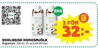 Coop Forum Ekologisk Kokosmjölk erbjuda