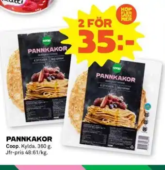 Coop Forum Pannkakor Coop erbjuda