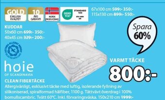 JYSK Clean Fibertäcke erbjuda