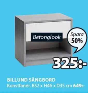 JYSK Billund Sängbord erbjuda