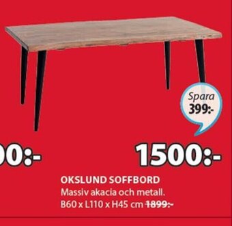 JYSK Okslund Soffbord erbjuda