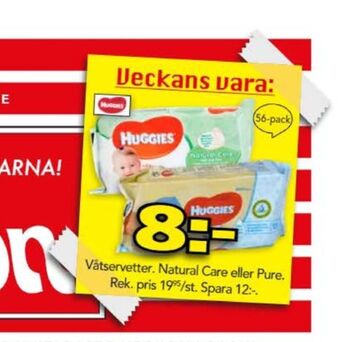 Bo Ohlsson Huggies tvättservetter erbjuda
